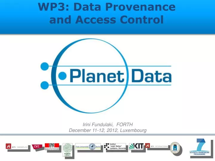 wp3 data provenance and access control
