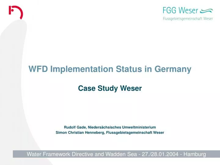 wfd implementation status in germany