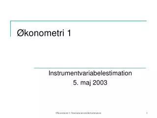 konometri 1