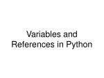 PPT - PYTHON - VARIABLES AND OPERATORS PowerPoint Presentation, free ...
