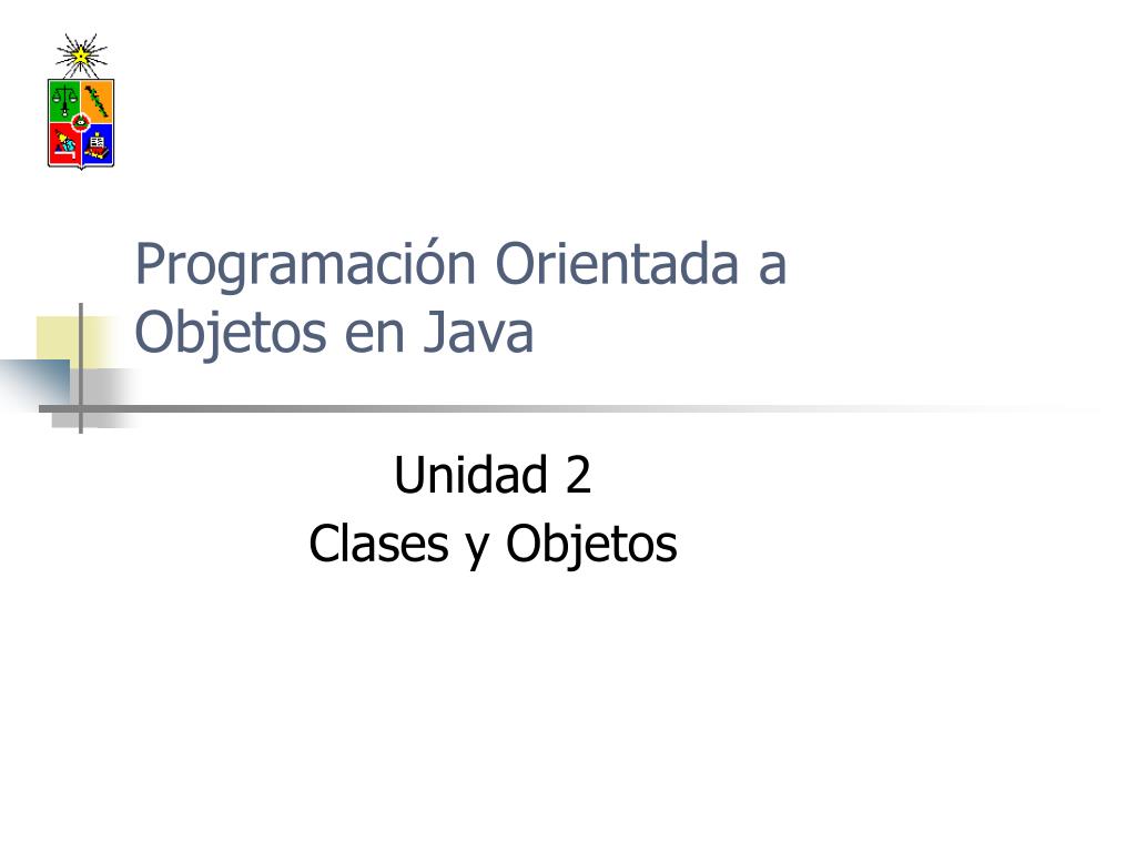 PPT - Programación Orientada a Objetos en Java PowerPoint Presentation ...