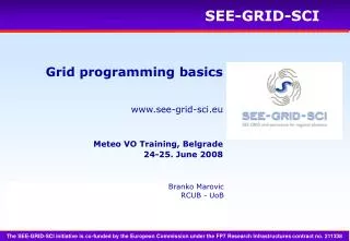Grid programming basics