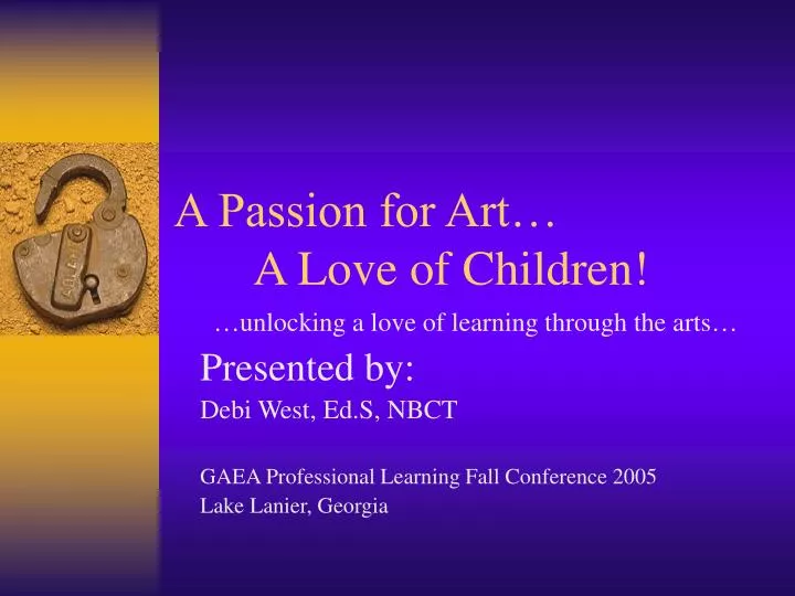 a passion for art a love of children