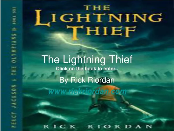 the lightning thief click on the book to enter