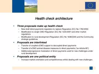 Health check architecture