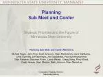 Planning Sub Meet and Confer - slide 1
