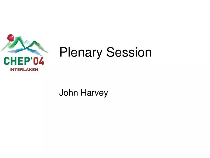 plenary session