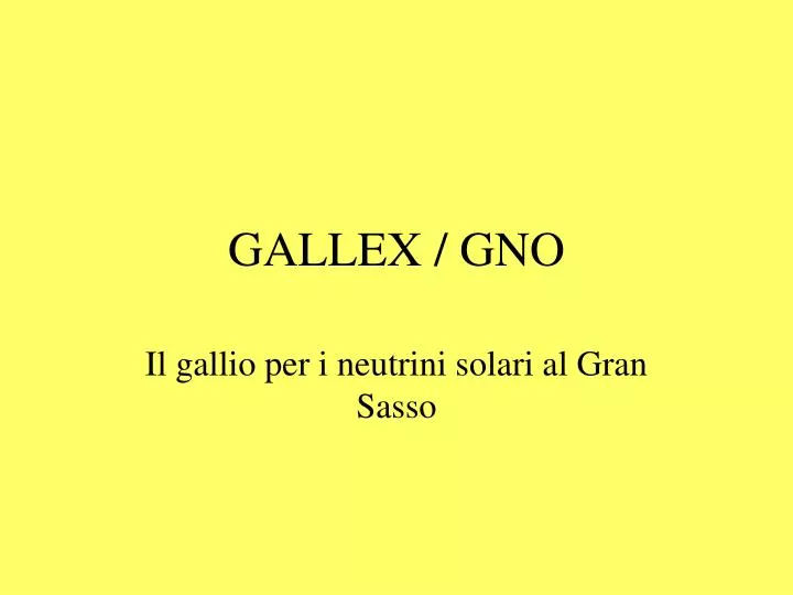 gallex gno