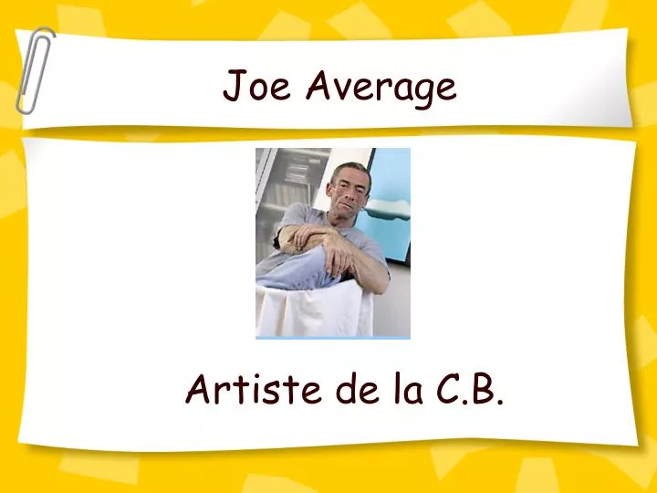 joe average