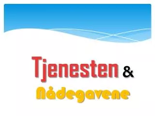 tjenesten n degavene