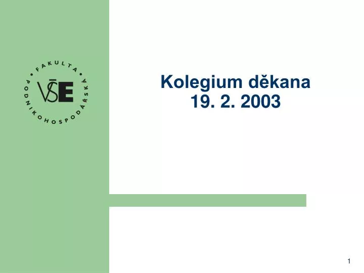 kolegium d kana 19 2 2003