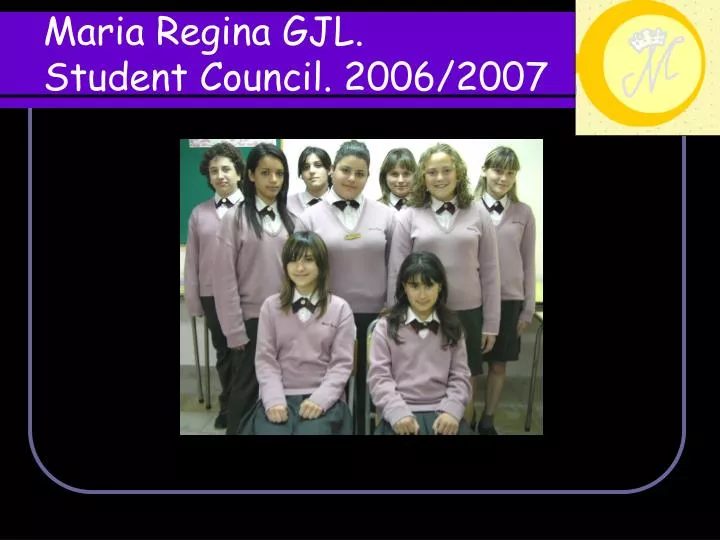 maria regina gjl student council 2006 2007