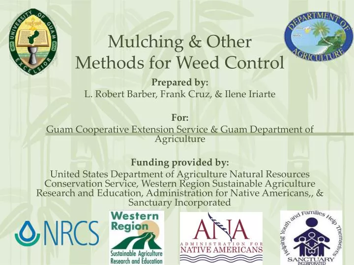 mulching other methods for weed control