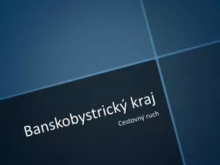 banskobystrick kraj
