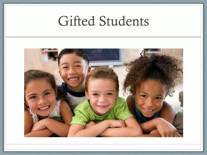 The case for gifted education