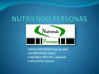 nutriendo personas