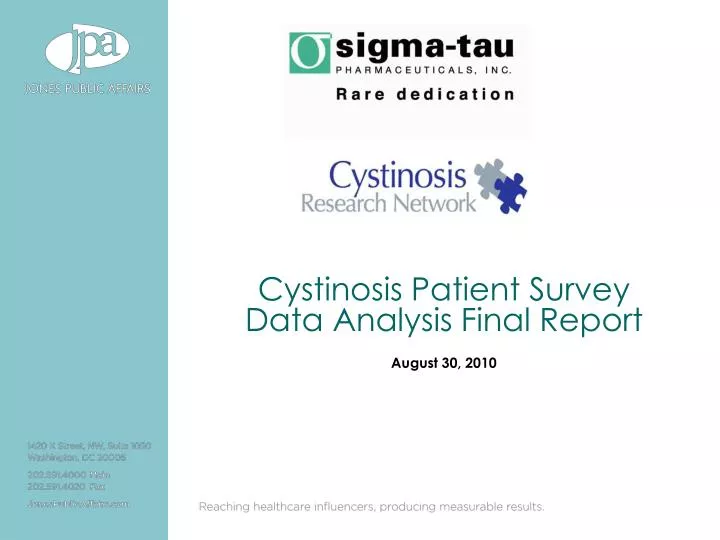 cystinosis patient survey data analysis final report