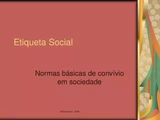 etiqueta social