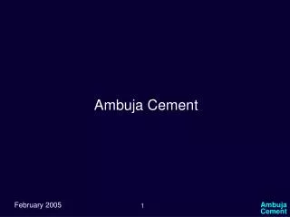 Ambuja Cement