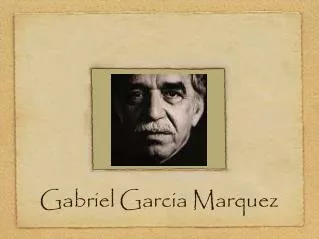 Gabriel Garcia Marquez