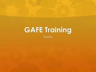 GAFE Training