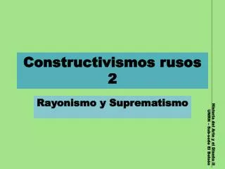 constructivismos rusos 2