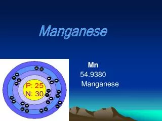 Mn 54.9380 Manganese