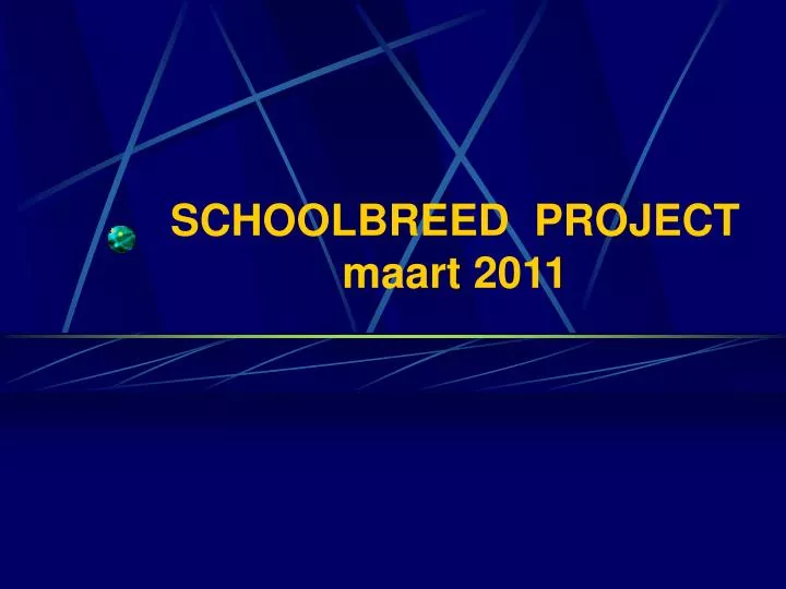 schoolbreed project maart 2011