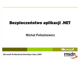 bezpiecze stwo aplikacji net