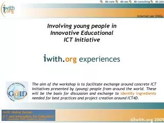 Involving young people in Innovative Educational ICT Initiative