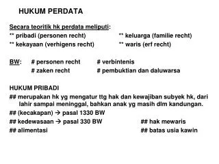 hukum perdata