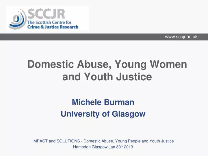 domestic abuse young women and youth justice