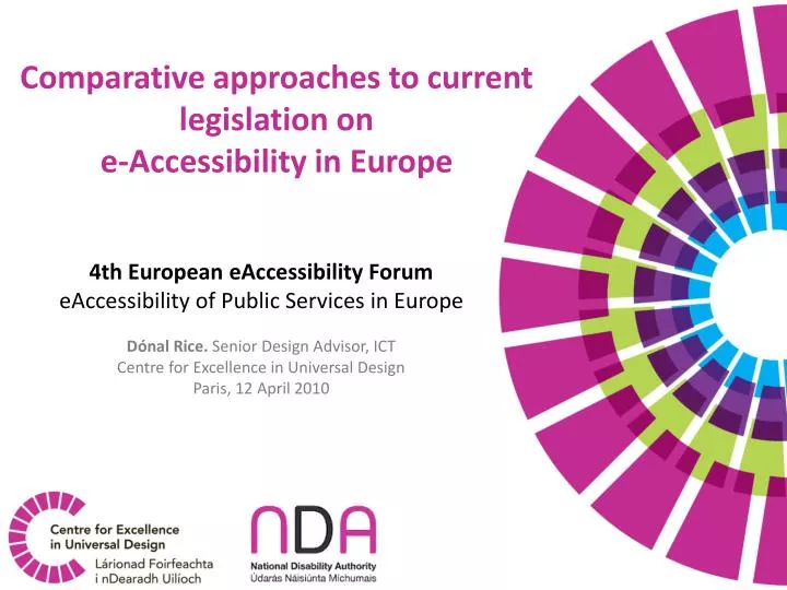 comparative approaches to current legislation on e accessibility in europe