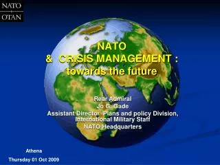 NATO &amp; CRISIS MANAGEMENT : towards the future