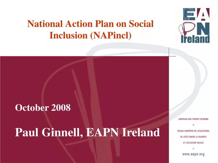 national action plan on social inclusion napincl