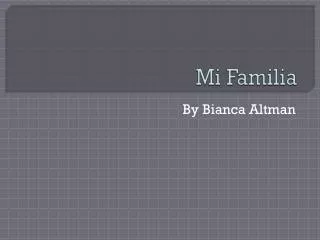 mi familia