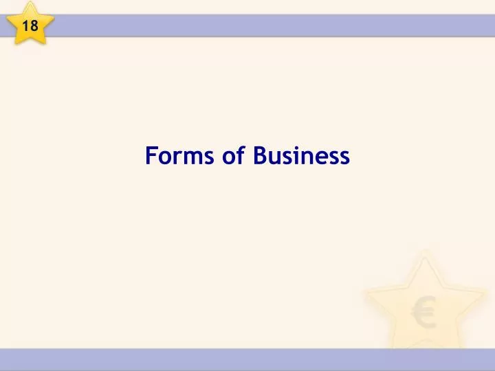 forms of business