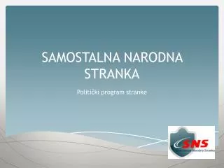 samostalna narodna stranka