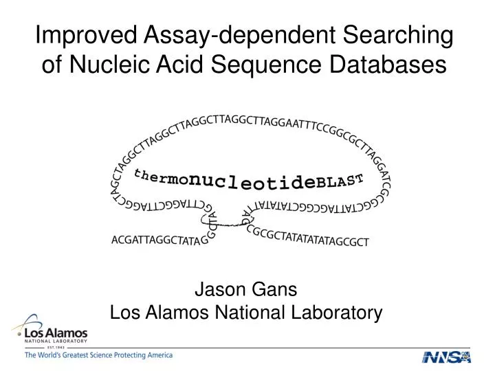 improved assay dependent searching of nucleic acid sequence databases