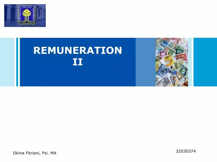 remuneration ii