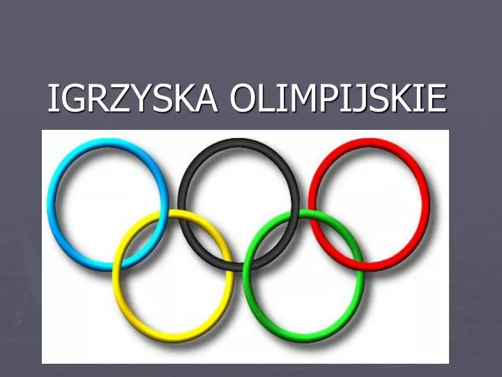 igrzyska olimpijskie