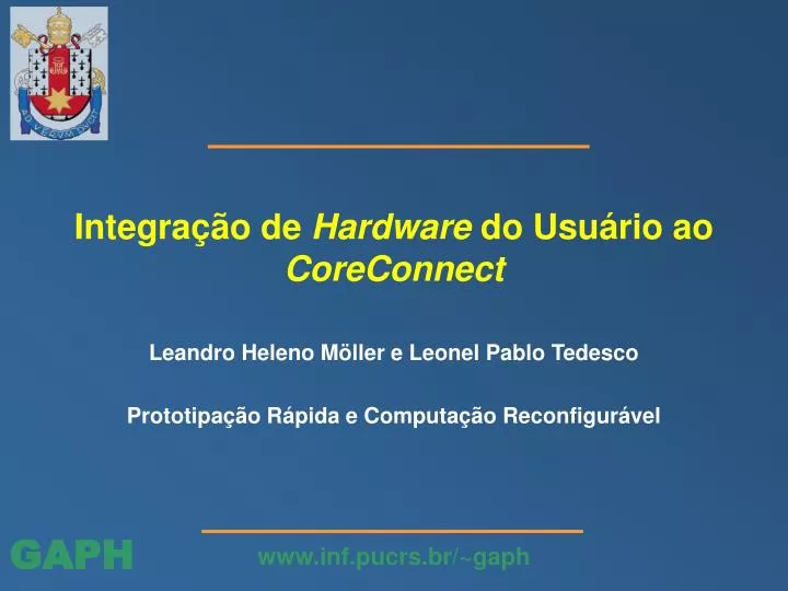 integra o de hardware do usu rio ao coreconnect