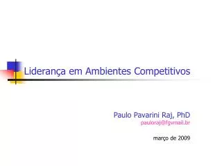 lideran a em ambientes competitivos