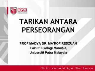 tarikan antara perseorangan