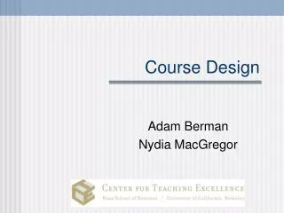 Course Design