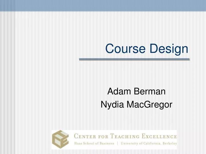 course design