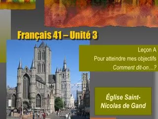 fran ais 41 unit 3