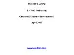 Meteorite Dating By Paul Nethercott Creation Ministries International April 2013