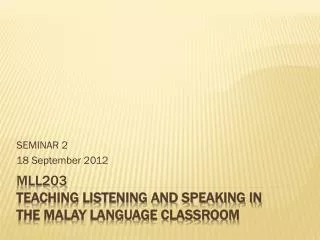 seminar 2 18 september 2012