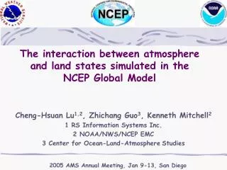 The interaction between atmosphere and land states simulated in the NCEP Global Model